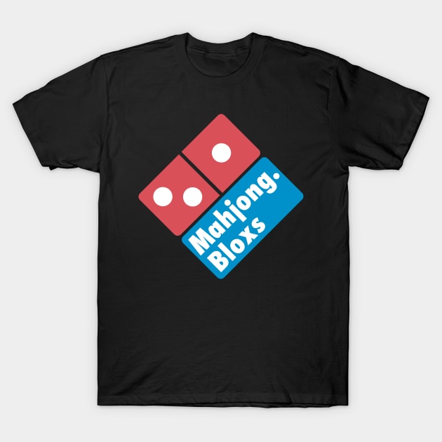 Mahjong Pizaa Domino T-Shirt by Merchsides